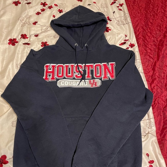 Champion Tops - Champion hoodie womens Small University of Houston pullover black red logo